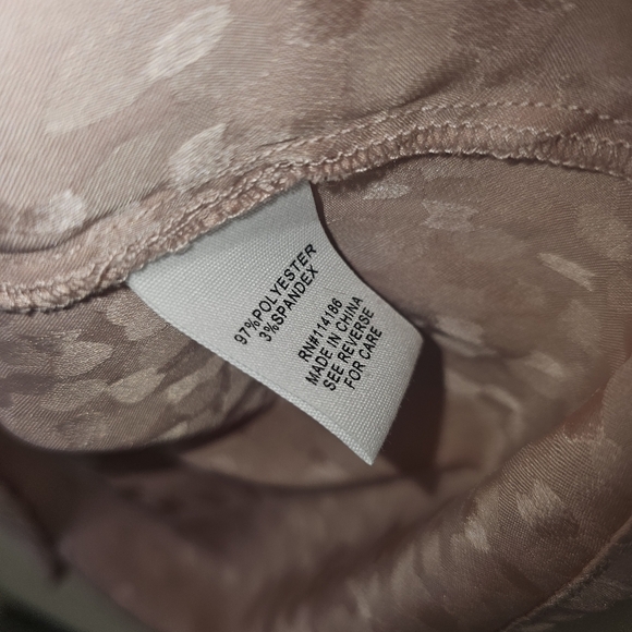 Mock Neck Satin Look Blouse - Picture 6 of 11